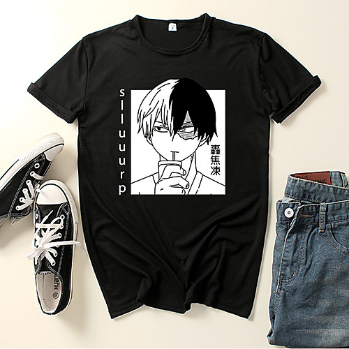 

Inspired by My Hero Academia / Boku No Hero Cosplay Cosplay Costume T-shirt Polyester / Cotton Blend Graphic Prints Printing Harajuku Graphic T-shirt For Women's / Men's