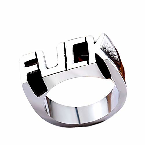 

Gift English Alphabet Ring Fuck Ring Unisex Alphabet Ring Finger Rings