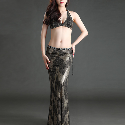 

Belly Dance Skirts Pattern / Print Women's Performance Sleeveless Natural Polyester