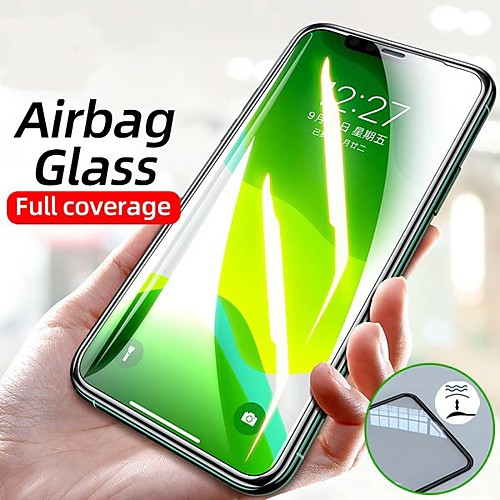 

Airbag Edge Tempered Glass Film For New IPhone 12 Pro IPhone 12 2020 IPhone 11 Pro Xr X Xs Max 7 6 8 Plus Screen Protector Film