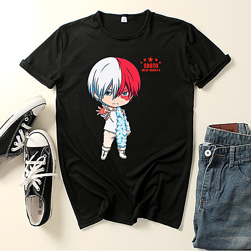 

Inspired by My Hero Academia / Boku No Hero Cosplay Cosplay Costume T-shirt Polyester / Cotton Blend Graphic Prints Printing Harajuku Graphic T-shirt For Women's / Men's