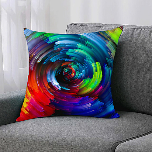

Double Side 1pc Cushion Cover Print 45x45cm Faux Linen