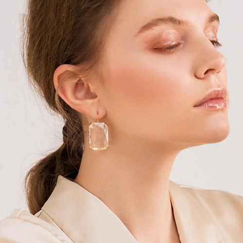 

Women's Hanging Earrings Geometrical Simple Fashion European Earrings Jewelry Blue / Purple / Yellow For Street Prom Date Birthday Festival