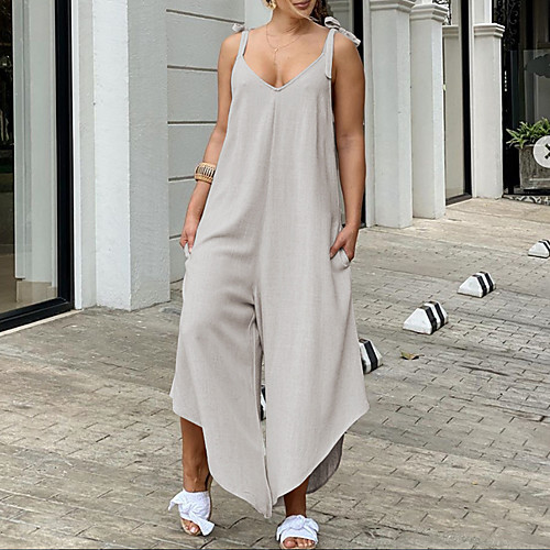 

2020 new amazon hot selling ebay aliexpress wish european and american solid color casual suspender jumpsuit