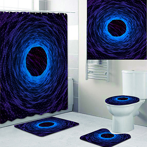 

Bathroom Shower Curtains & Hooks Rainbow Neoclassical Polyester Waterproof