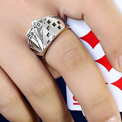 

Band Ring Silver Copper Rock 1pc Adjustable / Open Cuff Ring
