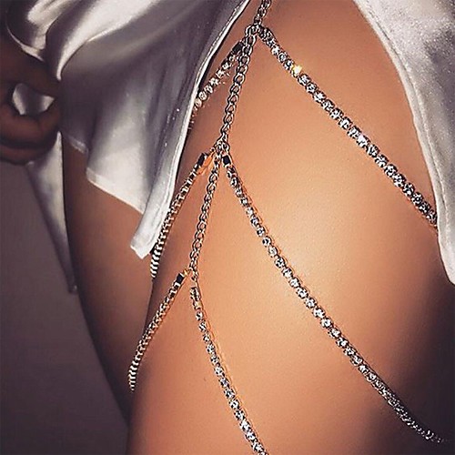 

Anklet Sexy Women's Body Jewelry For Date Beach Alloy Silver Gold 1 PC