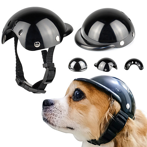 

Dog Hats, Caps & Bandanas Safety Special Material ABS Black 1pc