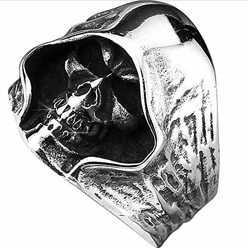 

abjfje gothic cool skull rings vintage antique punk hip-hop rock biker skull ring cocktail party jewelry great christmas halloween for men women gift (8)
