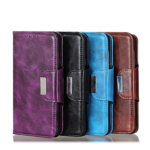 

Phone Case For Apple Full Body Case Leather Wallet Card iPhone 12 Pro Max 11 SE 2020 X XR XS Max 8 7 Wallet Card Holder Shockproof Solid Color PU Leather