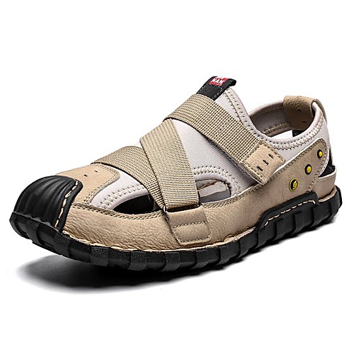 

Men's Sandals Casual Daily Outdoor Walking Shoes Mesh Breathable Non-slipping Black Brown Gray Summer