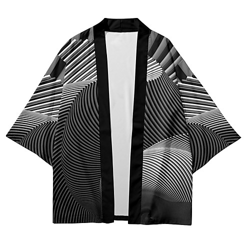 

Men's Shirt 3D Print Optical Illusion 3D Print Short Sleeve Casual Tops Casual Fashion Breathable Comfortable Gray / Summer