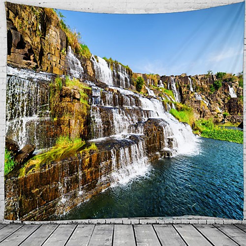 

Wall Tapestry Art Decor Blanket Curtain Hanging Home Majestic Waterfall Scenery Bedroom Living Room Decoration