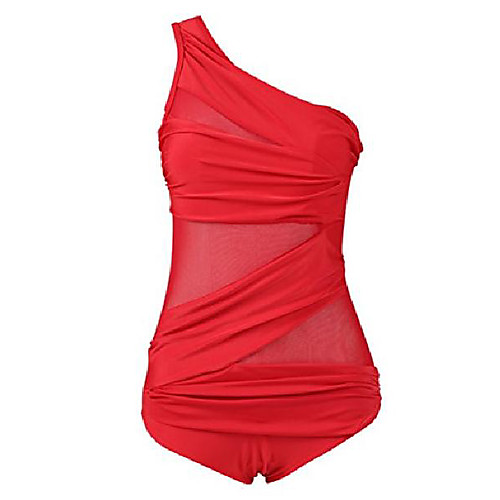 

Women's Bikini Swimsuit Solid Color Sapphire Scarlet Black Plus Size Swimwear Bathing Suits