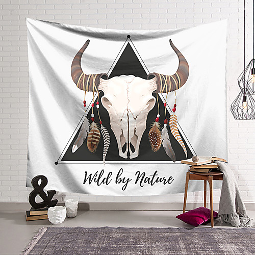 

Wall Tapestry Art Decor Blanket Curtain Hanging Home Bedroom Living Room Decoration Polyester Skull