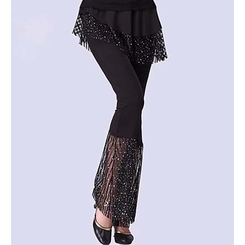 

Ballroom Dance Pants Solid Tulle Women's Training Performance High Tulle Terylene