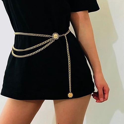 

Waist Chain Stylish Simple Women's Body Jewelry For Beach Bikini Alloy Silver Gold
