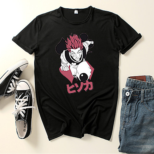 

Inspired by Hunter X Hunter Hisoka Cosplay Costume T-shirt Polyester / Cotton Blend Graphic Prints Printing Harajuku Graphic T-shirt For Women's / Men's