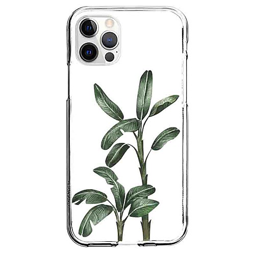 

Plants Phone Case For Apple iPhone 12 iPhone 11 iPhone 12 Pro Max Unique Design Protective Case Pattern Back Cover TPU