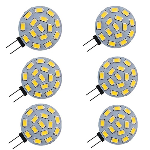 

6pcs 3 W LED Bi-pin Lights 300 lm G4 15 LED Beads SMD 5730 Warm White Natural White White 9-30 V