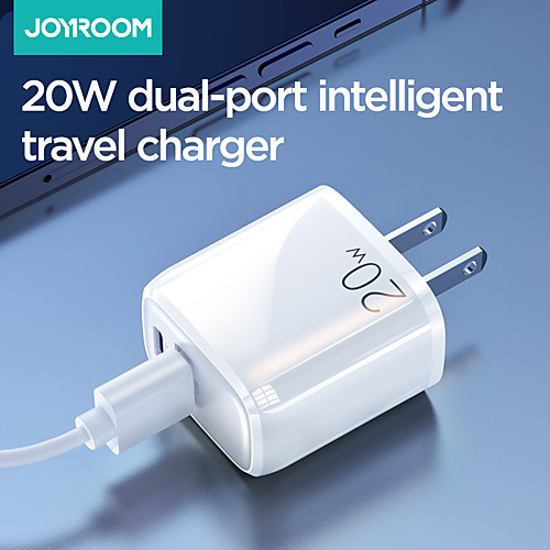 

Joyroom 20W Fast Charger Dual Port Quick Charger 20W PDQC3.0 Qucik Charging Charger For iPhone 12 Samsung S21 Xiaomi Huawei