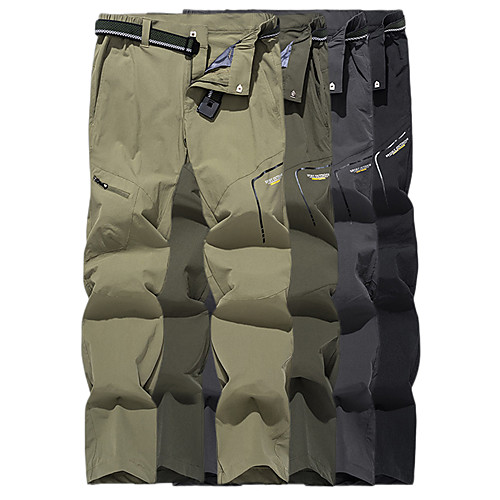 

Men's Hiking Pants Trousers Summer Outdoor Waterproof Comfort Quick Dry Lightweight Spandex Zipper Pocket Pants / Trousers Bottoms Dark Grey Dark Green Khaki Black Hunting Fishing Climbing M L XL XXL