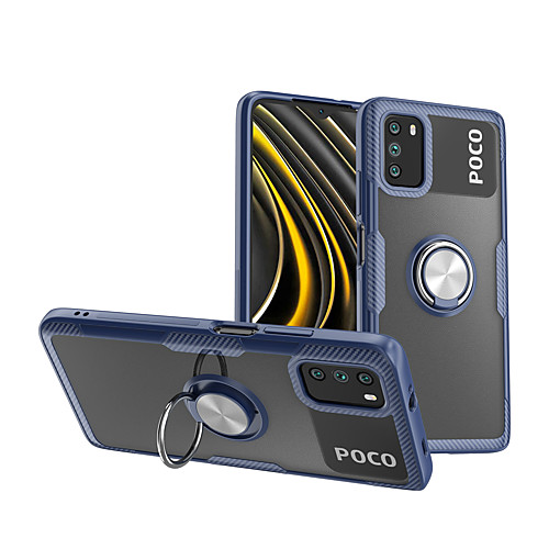 

Phone Case For Xiaomi Back Cover Mi 11 Redmi Note 9T Redmi 9T Mi 10i Mi 10 Mi 10 Pro Xiaomi Poco X3 NFC Redmi K30S Mi 10T Pro 5G Mi 10T 5G Shockproof Ring Holder Solid Color TPU PC