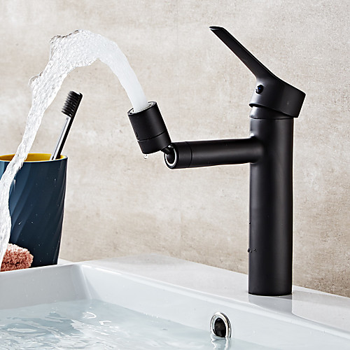 

Bathroom Sink Faucet - Rotatable Electroplated Other Single Handle One HoleBath Taps