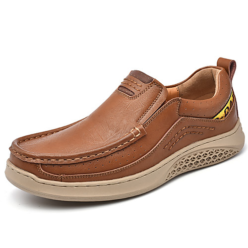 

Men's Loafers & Slip-Ons Comfort Loafers Business Casual Vintage Athletic Outdoor Walking Shoes Trail Running Shoes Nappa Leather Cowhide Waterproof Handmade Non-slipping Booties / Ankle Boots Light