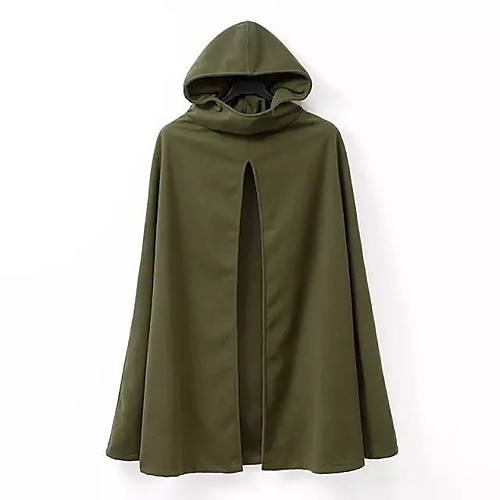 

Women's Coat Casual / Daily Fall Winter Long Coat Regular Fit Sporty Jacket Solid Color Pure Color ArmyGreen Black