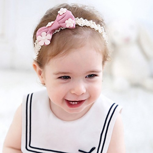 

Girls' For Birthday Party Festival Bowknot Fabric Blushing Pink Burgundy 1pc