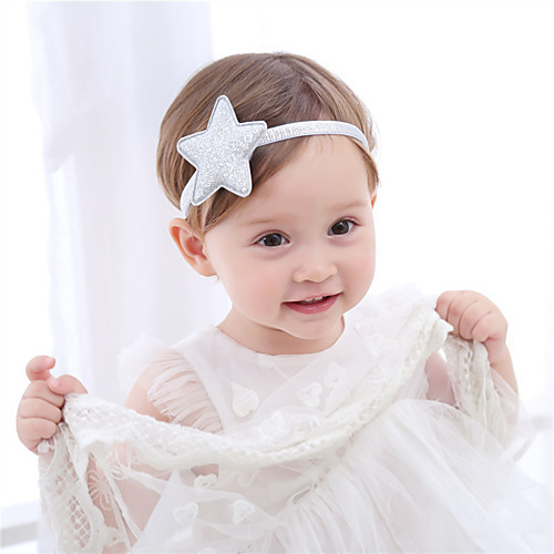 

Girls' For Birthday Party Festival Star Fabric Silver Golden Blushing Pink 1pc