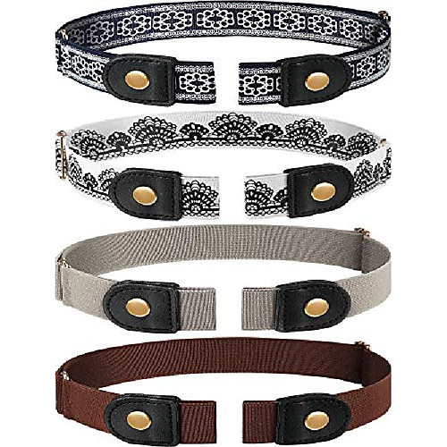 

Women's Waist Belt Faux Leather Belt Solid Color