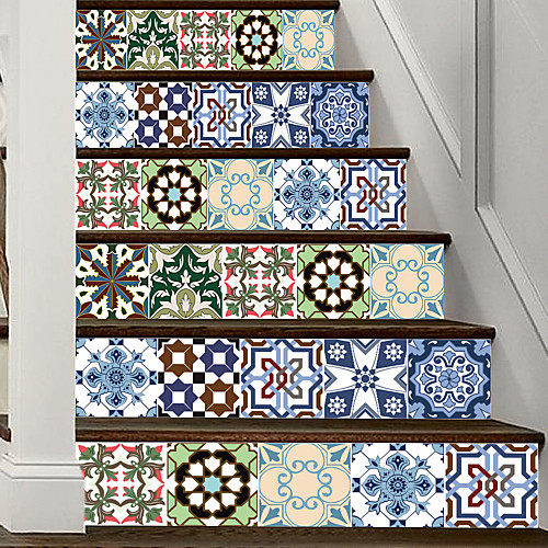 

Creative 3d Staircase Stickers European Style Tiles Diy Imitation Decorative Home Stickers Waterproof Wall Stickers