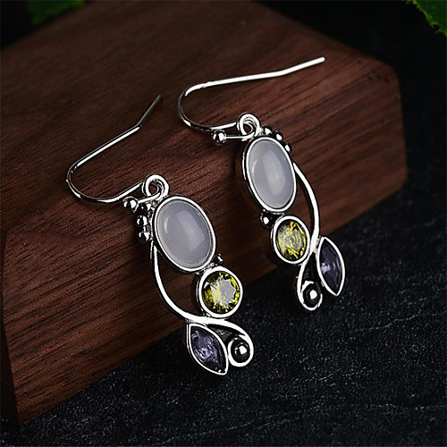 

Women's Hoop Earrings Classic Fashion Romantic Punk Trendy Cute Sweet Earrings Jewelry Silver For Street Gift Date Birthday Festival 1 Pair
