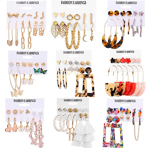 

Women's Stud Earrings Drop Earrings Earrings Classic Vintage Classic Sweet Boho Earrings Jewelry Rainbow color For Party Evening Date Birthday Beach / Dangle Earrings