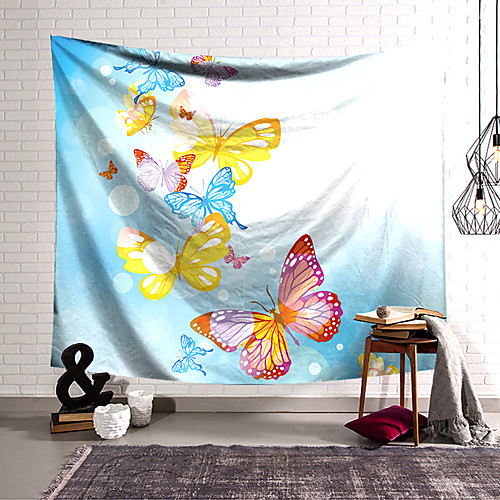 

Wall Tapestry Art Decor Blanket Curtain Hanging Home Bedroom Living Room Decoration Polyester Butterfly