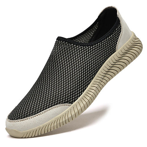 

Men's Loafers & Slip-Ons Comfort Loafers Daily Outdoor Mesh Breathable Non-slipping Wear Proof Gray Khaki Spring Summer