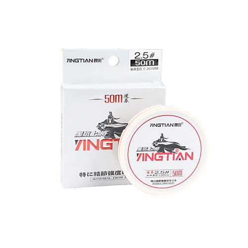 

Monofilament Abrasion Resistant Fishing Line 50M / 55 Yards White, Red