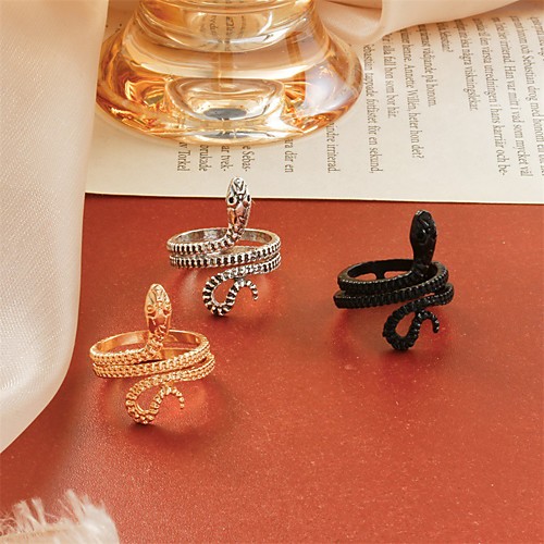 

Band Ring Classic Silver Gold Black Copper Snake Punk European Trendy 1pc Adjustable / Adjustable Ring