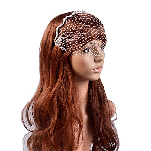 

Elegant Retro Tulle Headpiece with Hollow-out 1 Piece Special Occasion / Party / Evening Headpiece
