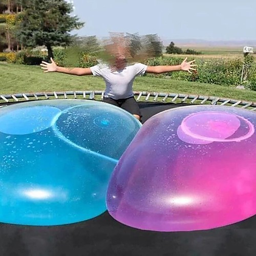

Kids Bubble Ball Toy, Water Bubble Ball Balloon, Giant Inflatable Water Beach Ball Soft Rubber Ball Jelly Balloon Balls for Kids Outdoor Party