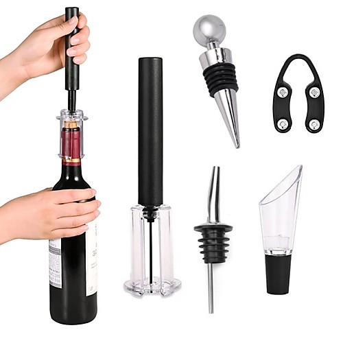 

Convenient Bottle Opener Wine Stoppers Metal 5pcs Wine Accessories for Barware