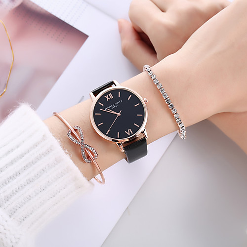 

Women's Quartz Watches Analog Quartz Stylish Minimalist Creative / PU Leather