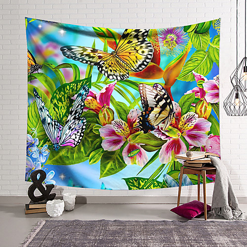 

Wall Tapestry Art Decor Blanket Curtain Hanging Home Bedroom Living Room Decoration Polyester Butterfly