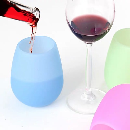 

Easy to Use Barware Wine Glass Silicone 4pcs Wine Accessories for Barware