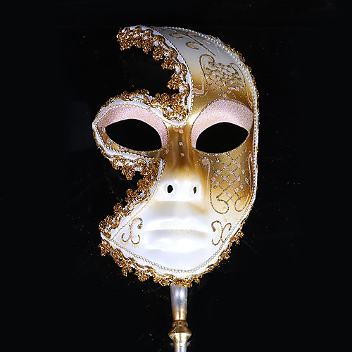 

Cosplay Mask Venetian Mask Adults' Women's Cosplay Party Masquerade Halloween Carnival Easter Festival / Holiday Plastics White / Black / Purple Women's Men's Easy Carnival Costumes Color Block
