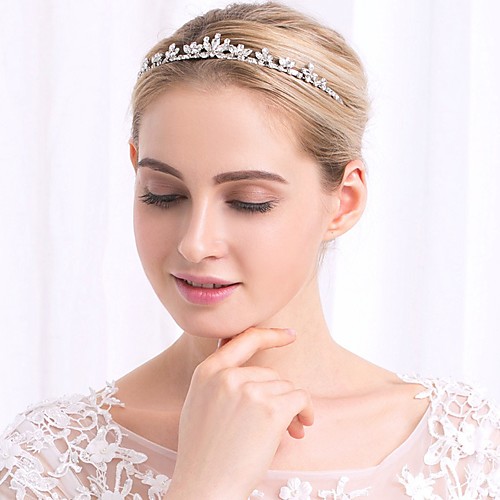 

Wedding Bridal Rhinestone Headpiece with Crystals / Rhinestones 1 Piece Wedding / Special Occasion Headpiece