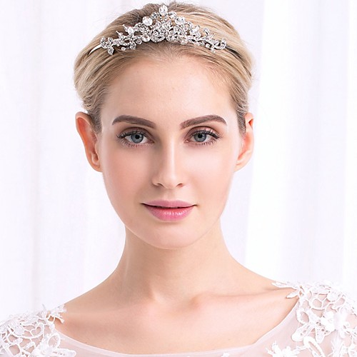 

Wedding Bridal Crystal Headpiece with Crystal 1 Piece Wedding / Special Occasion Headpiece