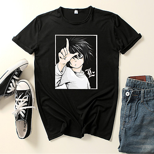 

Inspired by Angels of Death Cosplay Cosplay Costume T-shirt Polyester / Cotton Blend Graphic Prints Printing Harajuku Graphic T-shirt For Women's / Men's